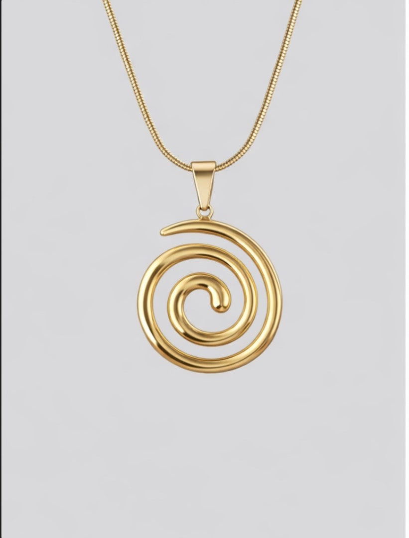 Handmade chunky Celtic Spiral Necklace
