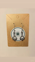Handmade claddagh heart earrings