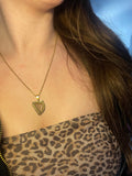 Handmade Irish harp necklace