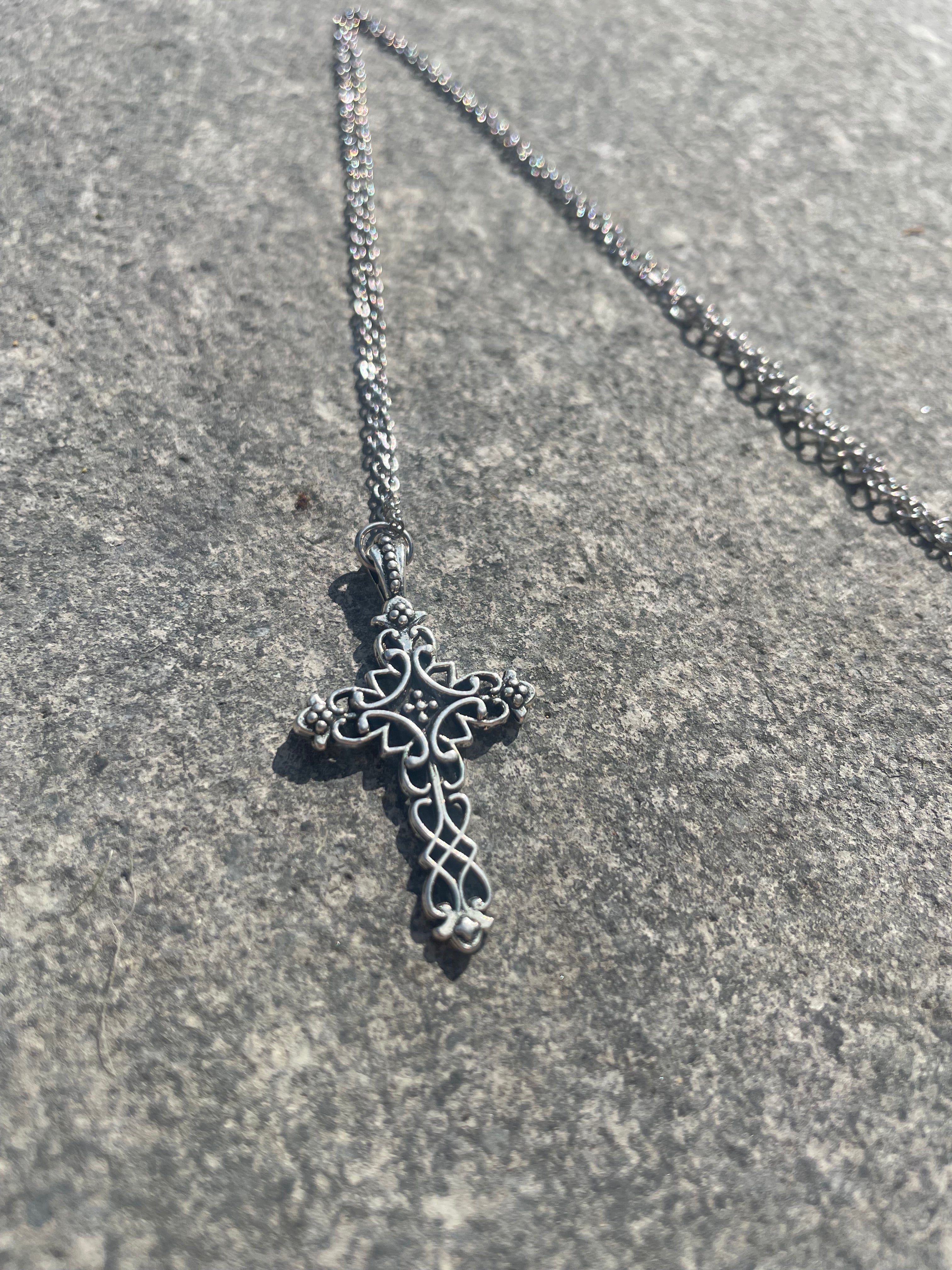 Handmade Intricate Celtic Cross Necklace