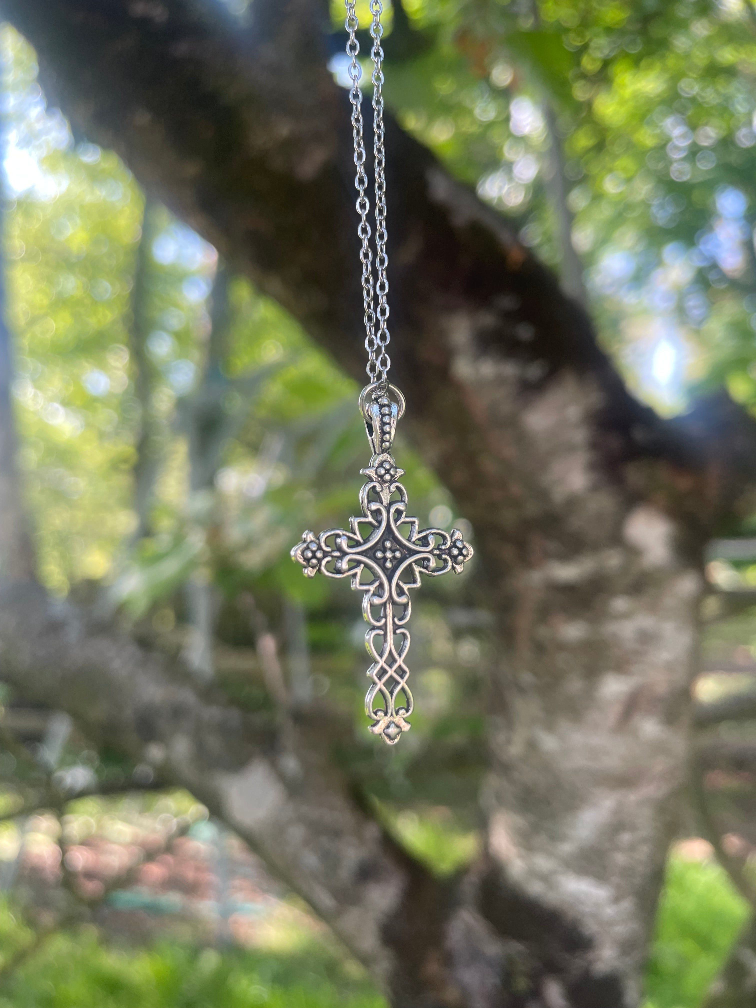 Handmade Intricate Celtic Cross Necklace