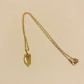 Handmade Celtic harp necklace