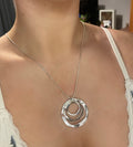 Handmade Triple Spiral Statement Necklace