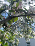 Handmade Celtic spiral earrings